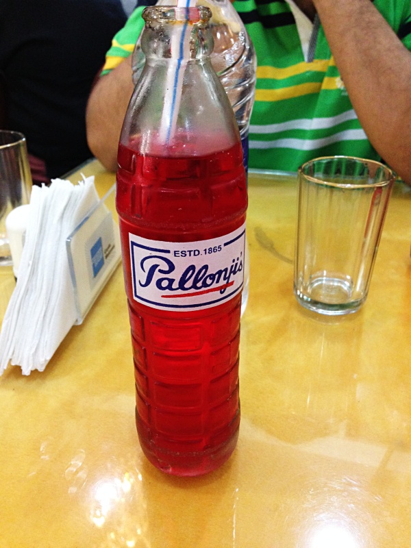 Pallonji's Raspberry Soda at Jimmy Boy